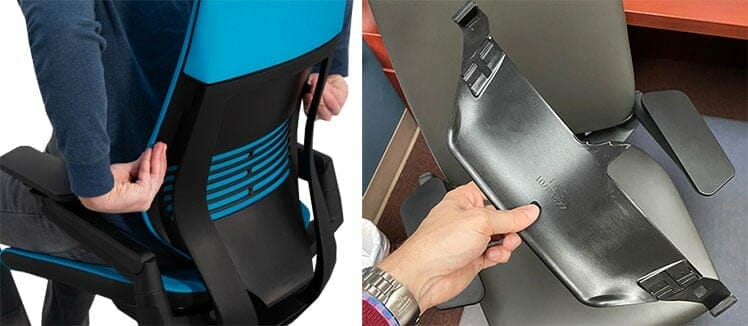 Steelcase Gesture lumbar support system