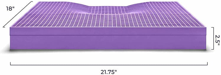 Purple Seat Cushion grid system