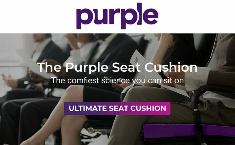 Purple Gamechanger seat cushion