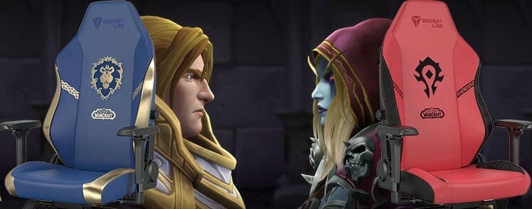 Secretlab World of Warcraft Alliance and Horde chairs