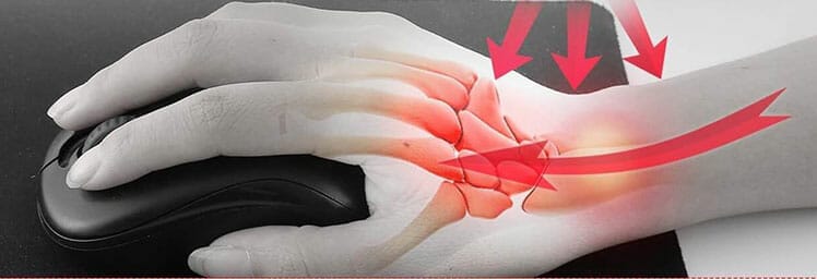 Wrist pain caused by gaming