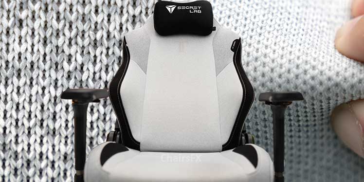 Titan Arctic White SoftWeave gaming chair