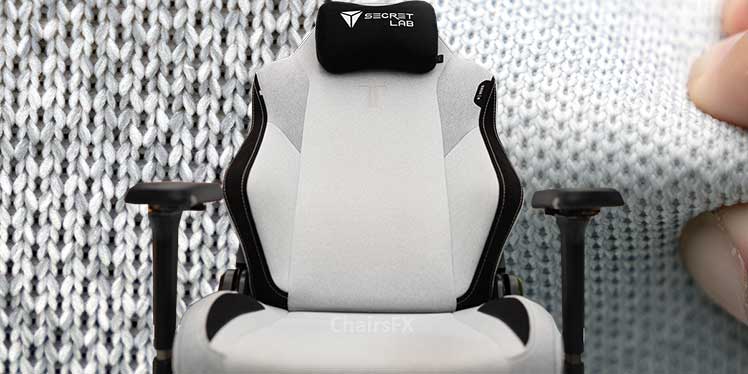 Titan Arctic White SoftWeave gaming chair
