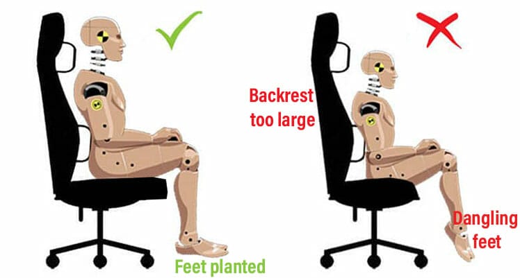 Gaming chair sizing problems