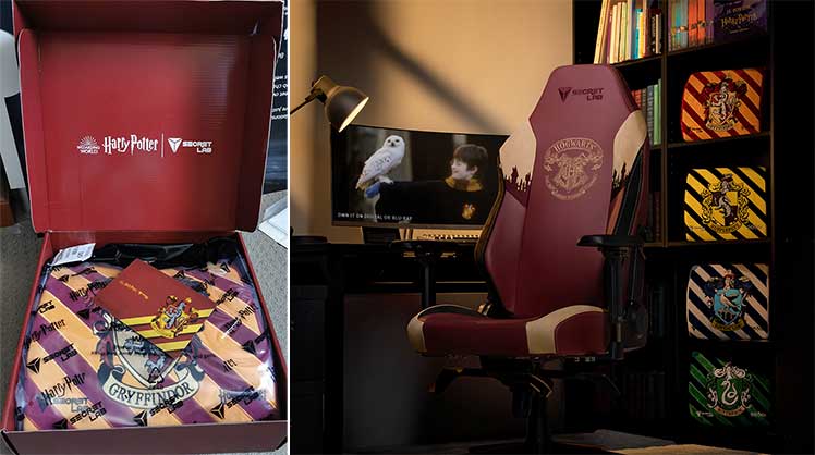 Colorful Hogwarts lumbar pillows