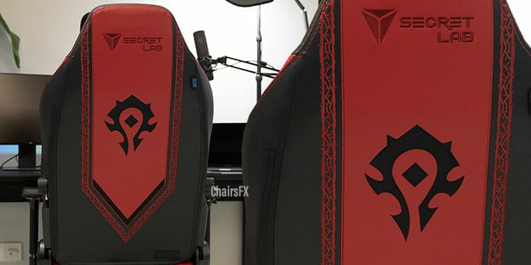 Titan Horde gaming chair rear view artwork