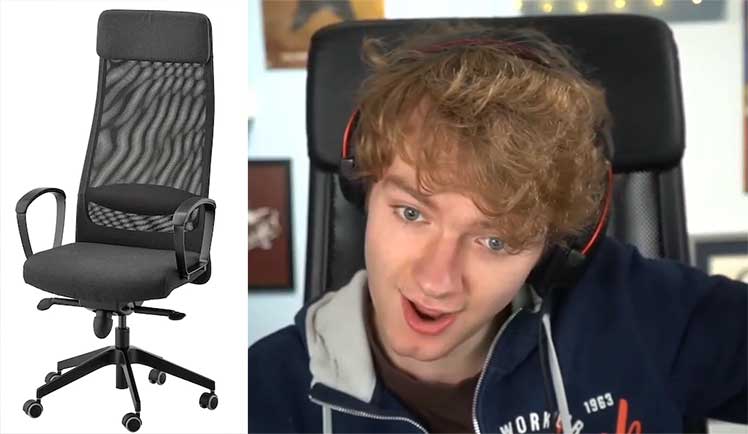 What gaming chair does Tommyinnit use?