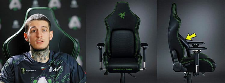 Team Alliance x Razer Iskur gaming chairs