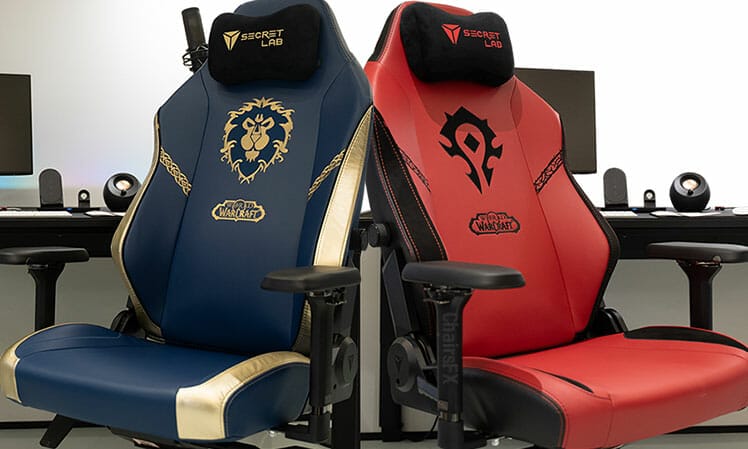 World of Warcraft Horde and Alliance gaming chairs