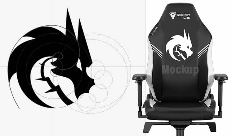 Team Spirit gaming chair mockup