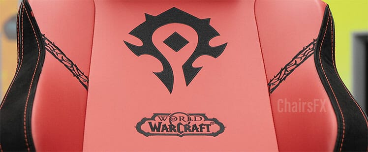World of Warcraft Horde chair front backrest closeup