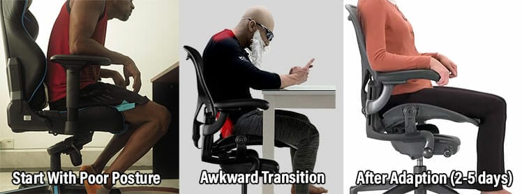 Adapting to an Aeron chair