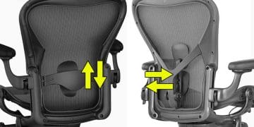 Herman Miller Aeron Posturefit vs Lumbar pad comparison