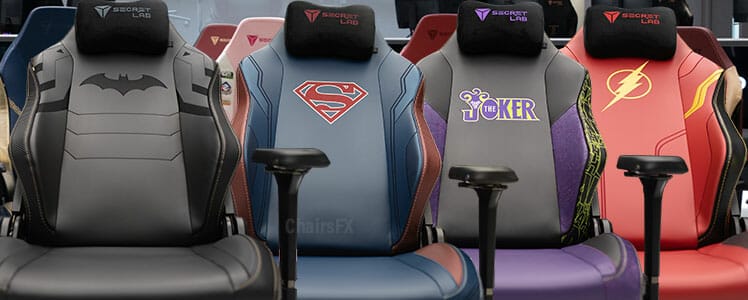 Secretlab Titan DC Superhero gaming chairs