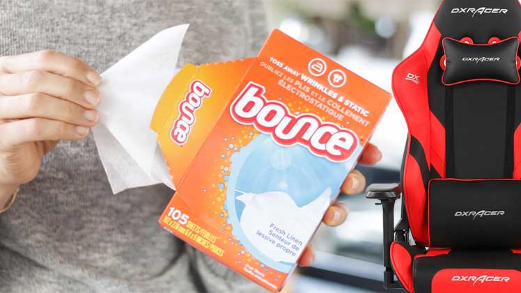 How to clean a gaming chair with dryer sheets
