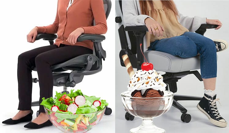 Strict vs relaxed sitting styles