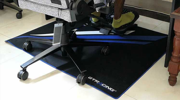 GTRacing gaming chair floor mat review
