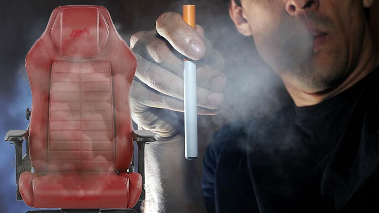 Smoking around a gaming chair