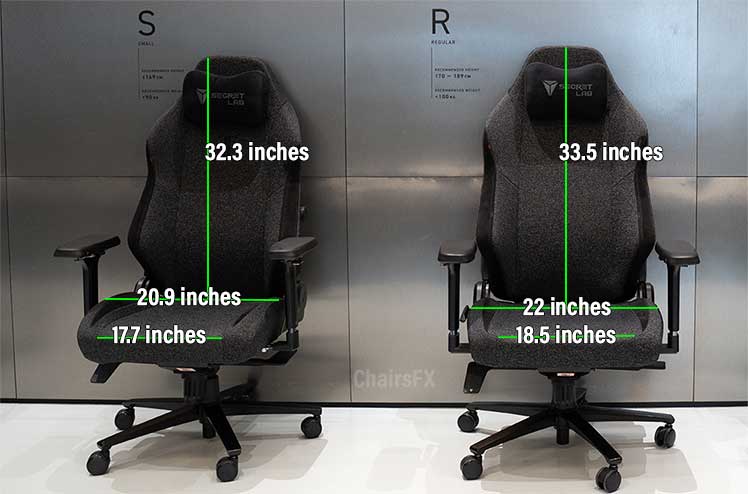 TItan Evo chair sizing