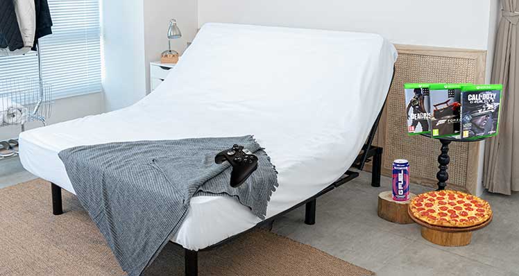 Gaming bed for console video game players