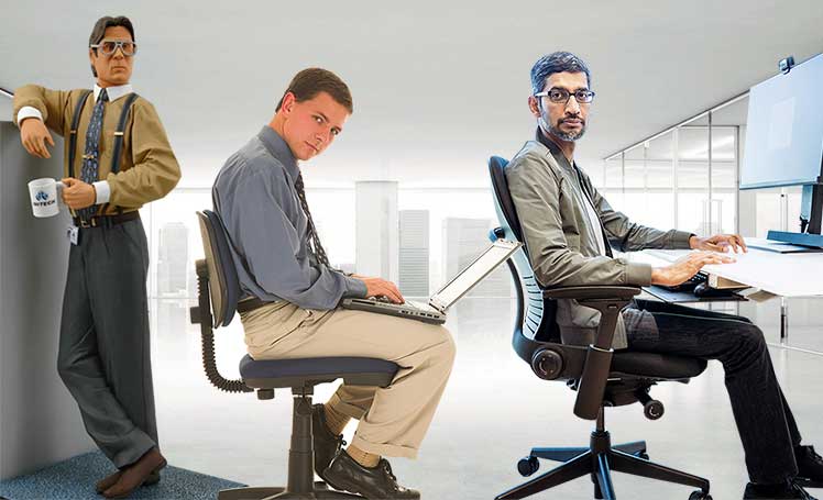 Mid-back office chairs