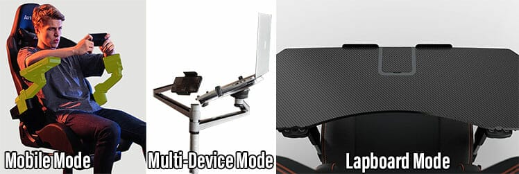 Multi-device gaming chair prototype