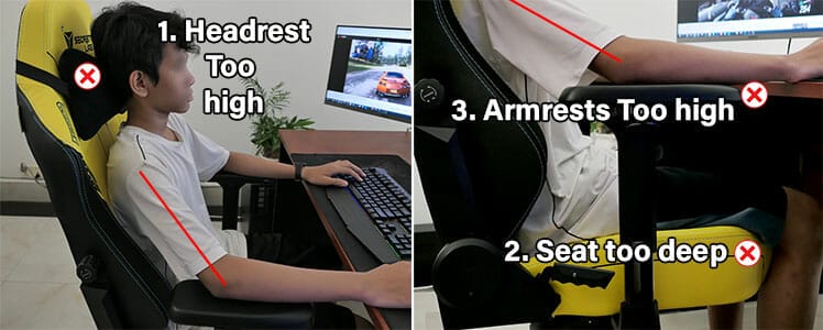 gaming chair short people