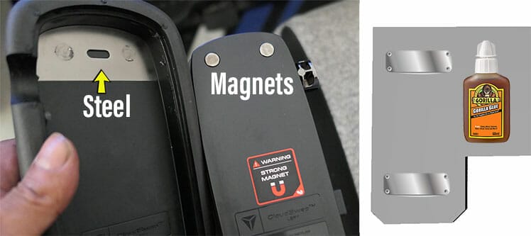 Connect lapboard with magnets