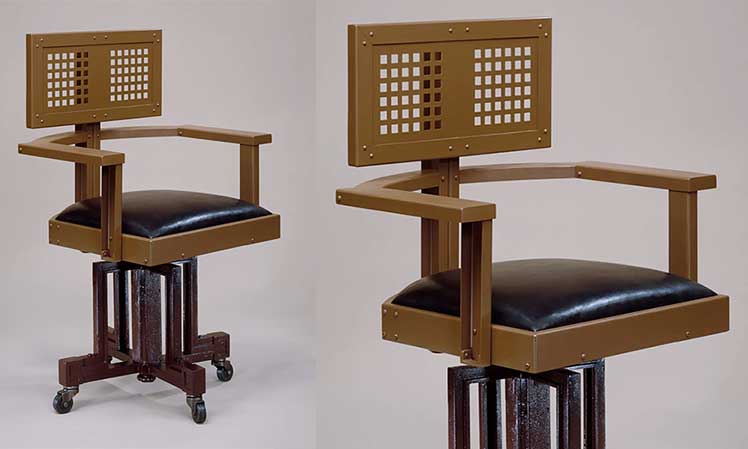 Frank Lloyd Wright office chair 1904 office chair