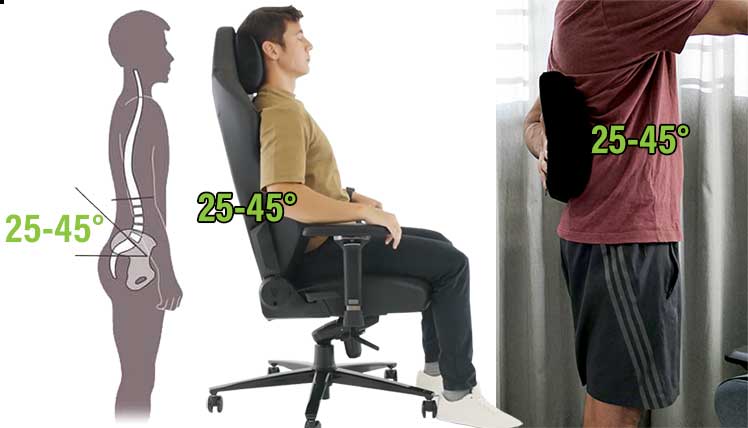 Gaming chair lumbar support