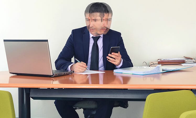 Modern office worker 
