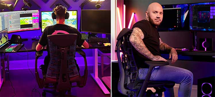 Ninja and Timthetatman streaming setups