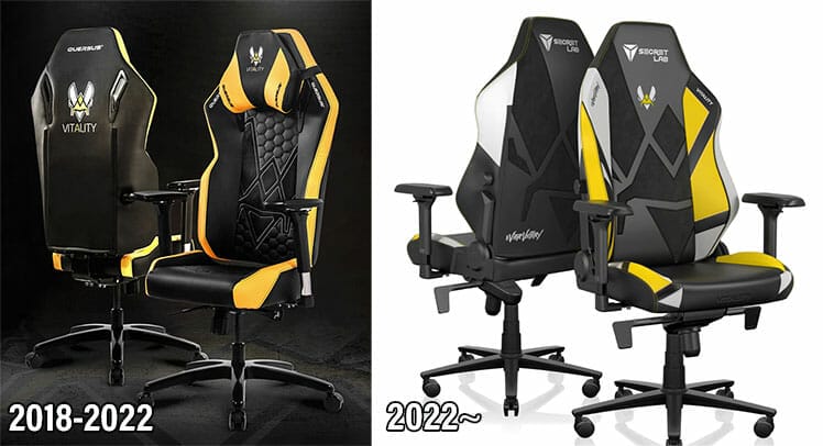 Quersus vs Secretlab Team Vitality chair