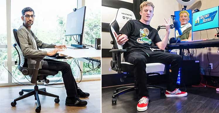 Formal chair vs casual gaming chair styles