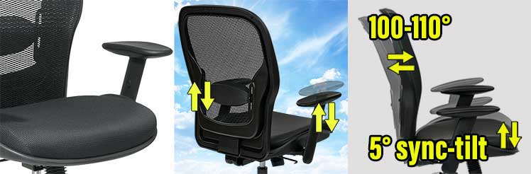 Space Seating 24 Series ergonomic features