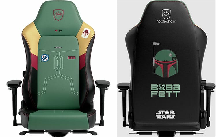 Boba Fett chair design front and back