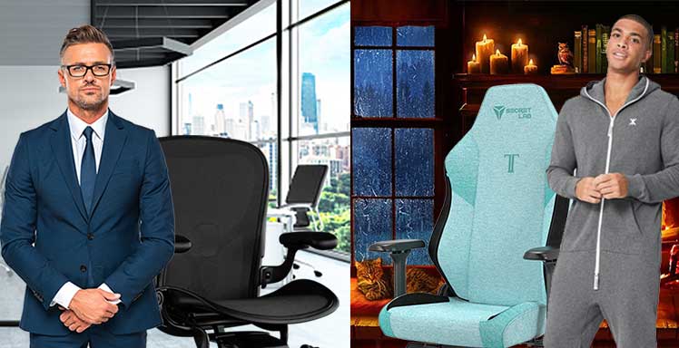 Formal vs casual chair styles