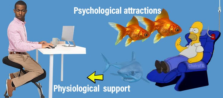 Psychological vs physiological chair buying incentives