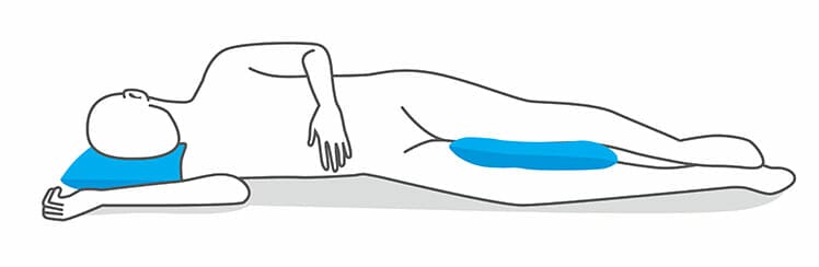 Good posture for sleeping on your side