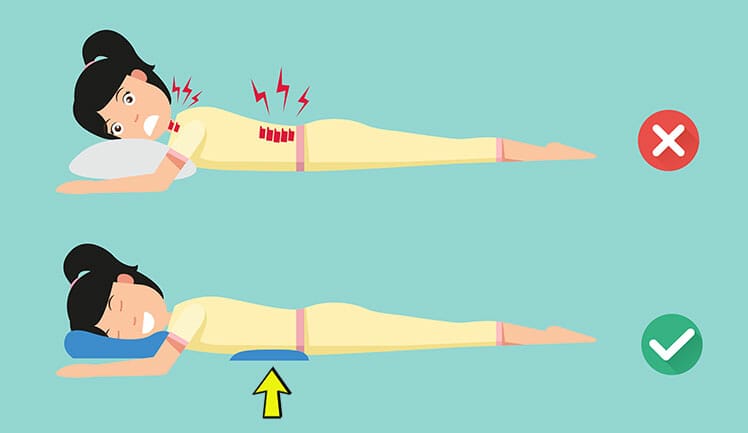 Best position to sleep on your stomach