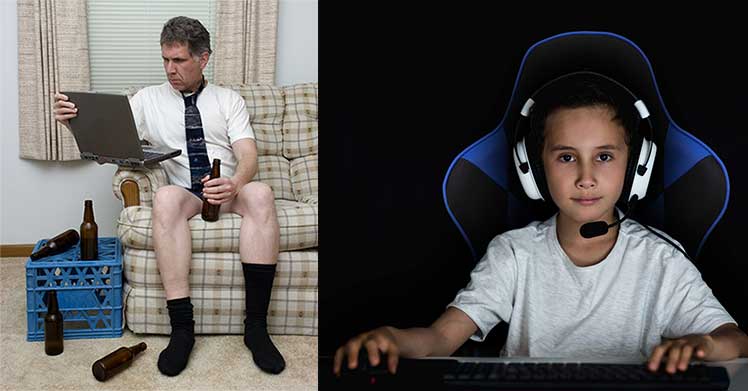 Adult vs kid computer use habits