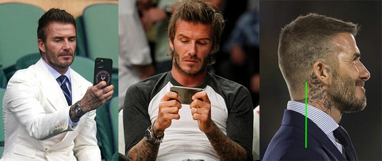 David Beckham neck posture