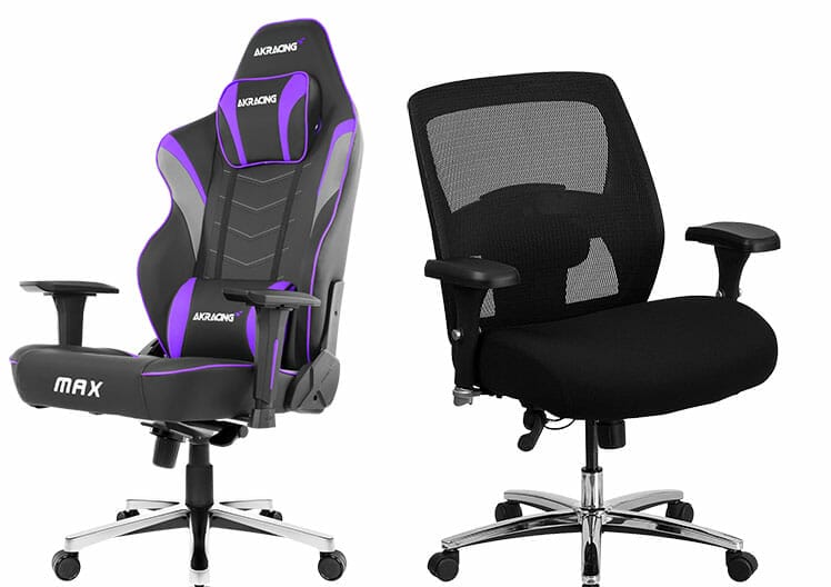Premium XL gaming chair vs basic XL office chair