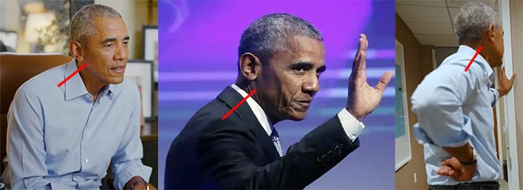 Obama with poor posture