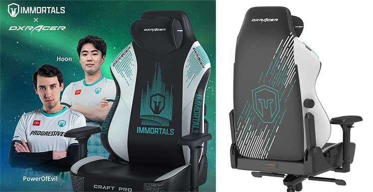 DXRacer x Immortals partnership