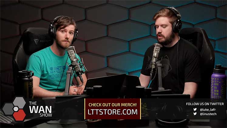 Linus Tech Tips podcast set