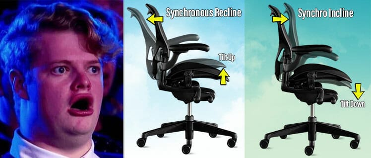 Shopper mesmerized by the fancy Aeron chair's features