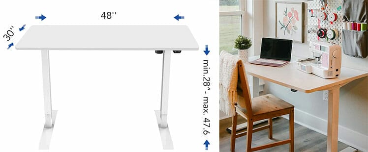 Flexis[pot EC1 cheap sit-stand desk