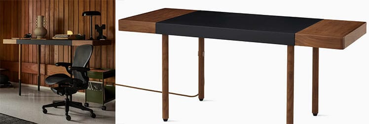 Herman Miller Leatherwrap Sit-to-Stand Desk