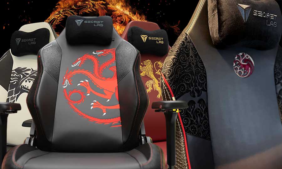 Secretlab Titan Evo 2022 House of the Dragon gaming chairs